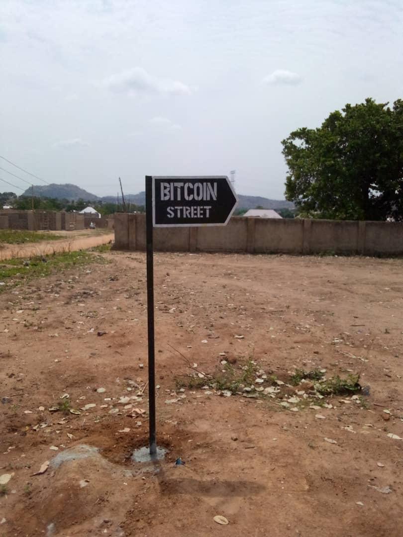 Bitcoin Street Sign